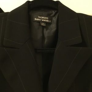 WOMEN’S GIORGIO SANT ANGELO POLYESTER PIN STRIPE 2-SUIT SUIT SIZE: 6
